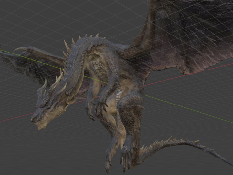 Fatalis - Monster Hunter World 3D Model