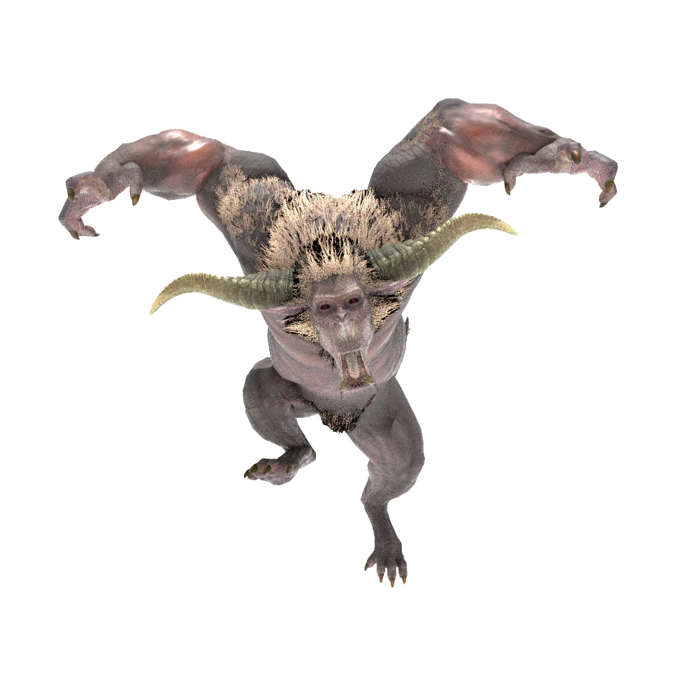 Rajang - Monster Hunter World 3D Model .c4d .max .obj .3ds .fbx .stl .blend 