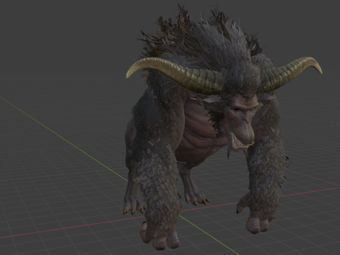 Rajang - Monster Hunter World 3Dモデル