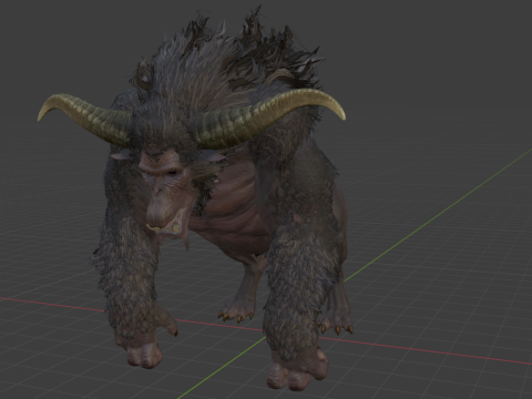 Rajang - Monster Hunter World 3Dモデル