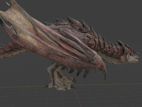 Rathalos - Monster Hunter World 3D Модель