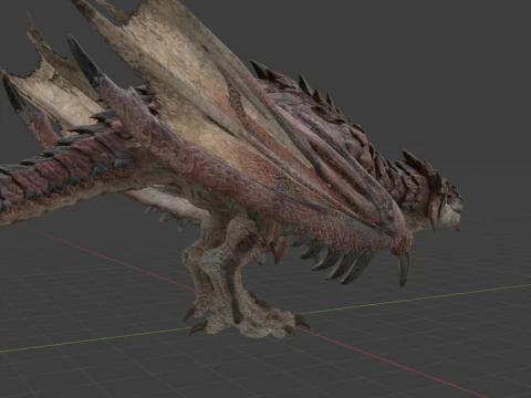 Rathalos - Monster Hunter World 3D Model