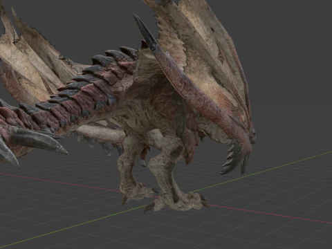 Rathalos - Monster Hunter World 3D Model