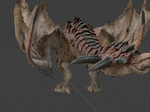Rathalos - Monster Hunter World 3D Модель