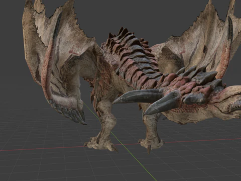 Rathalos - Monster Hunter World 3D Model