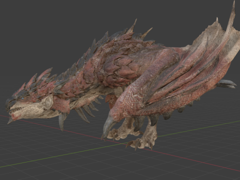 Rathalos - Monster Hunter World 3D Модель