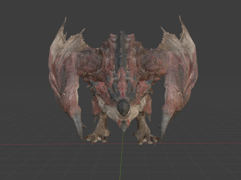 Rathalos - Monster Hunter World 3D Модель
