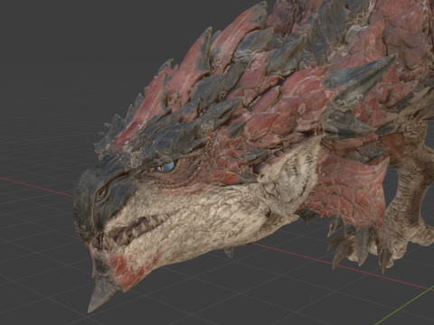Rathalos - Monster Hunter World 3D Модель