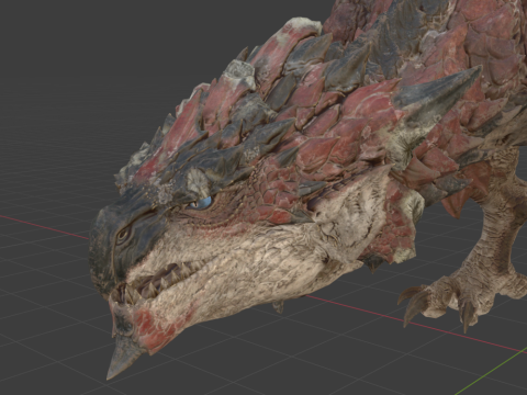 Rathalos - Monster Hunter World 3D Модель