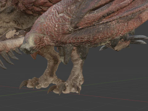 Rathalos - Monster Hunter World 3D Model