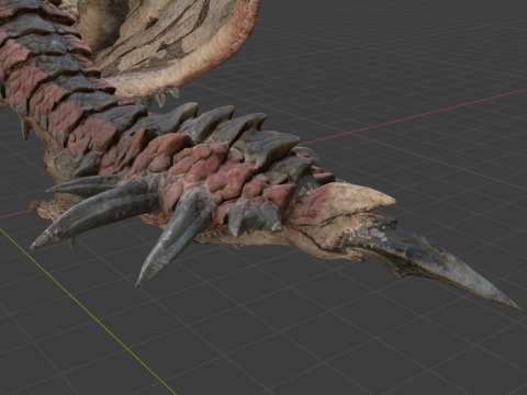 Rathalos - Monster Hunter World 3D Модель