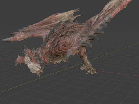 Rathalos - Monster Hunter World 3D Модель