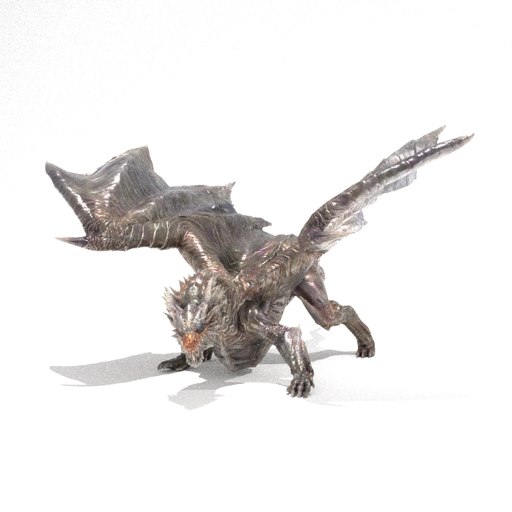 Kushala Daora - Monster Hunter World 3D Model .c4d .max .obj .3ds .fbx .stl .blend