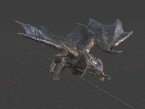 Kushala Daora - Monster Hunter World 3D Model