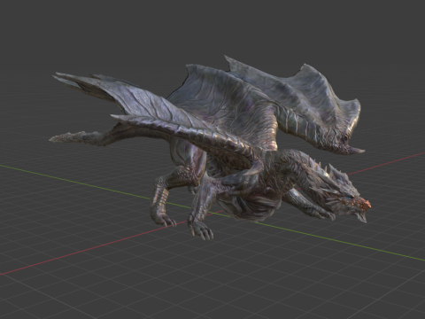 Kushala Daora - Monster Hunter World 3D Модель