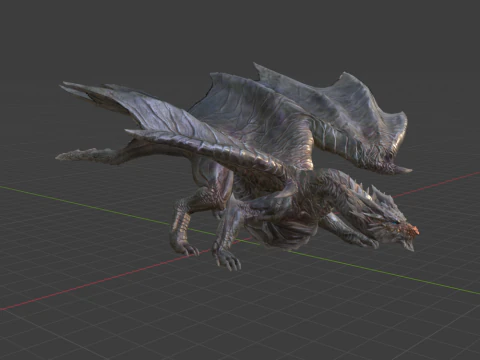Kushala Daora - Monster Hunter World 3D Model