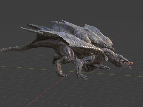 Kushala Daora - Monster Hunter World 3D Model