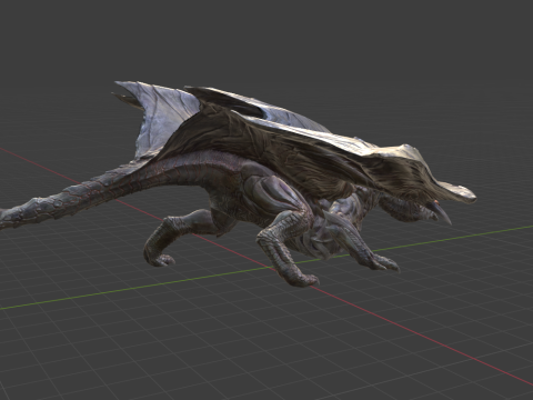Kushala Daora - Monster Hunter World 3D Модель