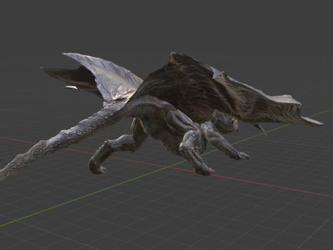 Kushala Daora - Monster Hunter World 3D Model