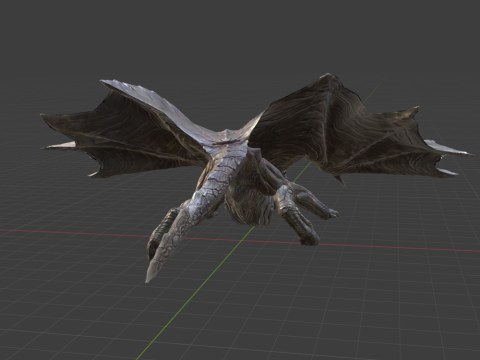 Kushala Daora - Monster Hunter World 3D Модель