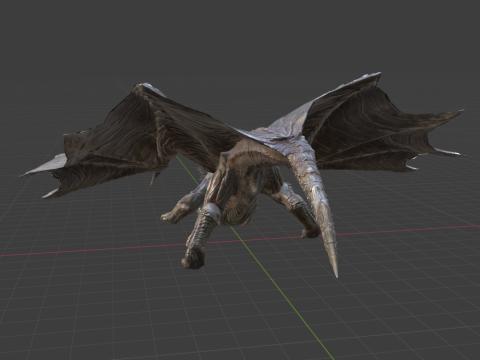 Kushala Daora - Monster Hunter World 3D Модель