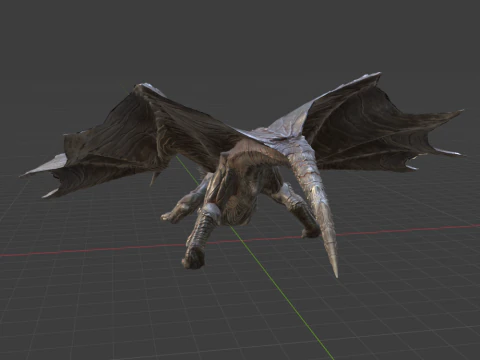 Kushala Daora - Monster Hunter World 3D Model