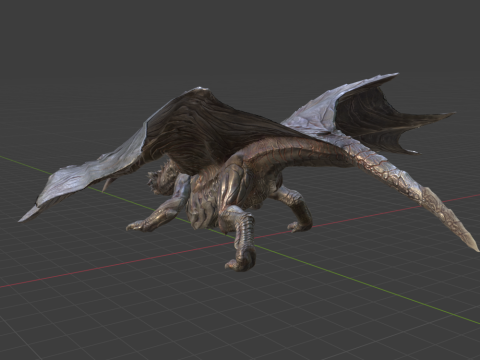 Kushala Daora - Monster Hunter World 3D Модель