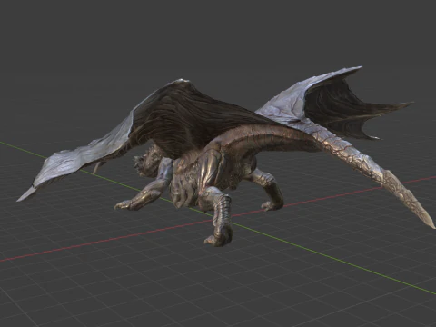 Kushala Daora - Monster Hunter World 3D Model
