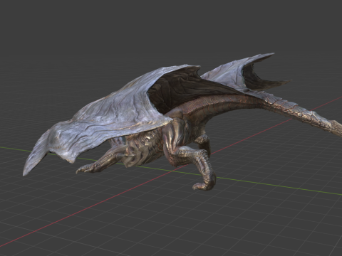 Kushala Daora - Monster Hunter World 3D Модель