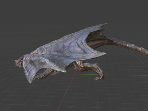 Kushala Daora - Monster Hunter World 3D Модель
