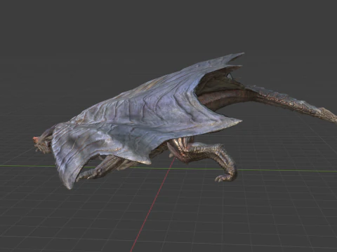 Kushala Daora - Monster Hunter World 3D Model