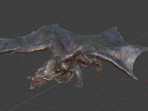 Kushala Daora - Monster Hunter World 3D Модель