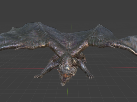 Kushala Daora - Monster Hunter World 3D Модель