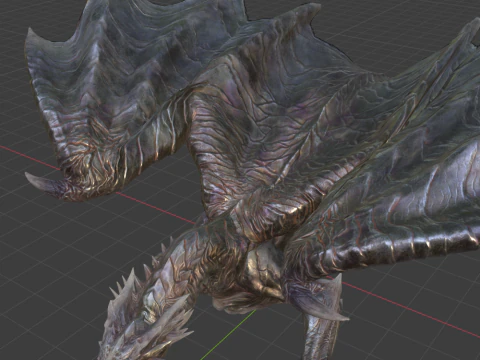 Kushala Daora - Monster Hunter World 3D Model