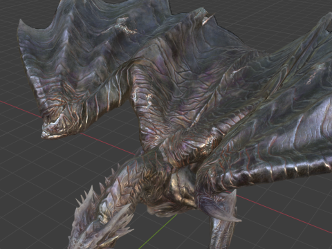 Kushala Daora - Monster Hunter World 3D Модель