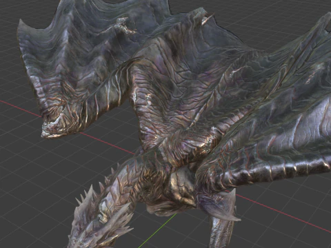 Kushala Daora - Monster Hunter World 3D Model