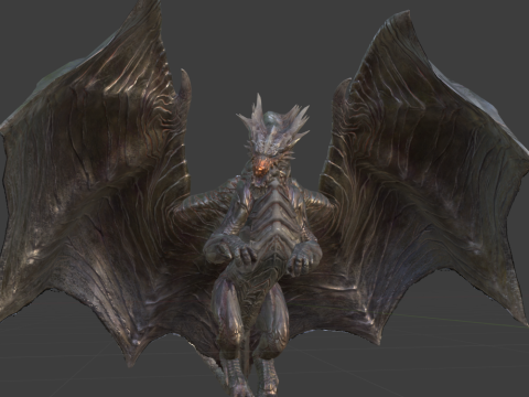 Kushala Daora - Monster Hunter World 3D Модель
