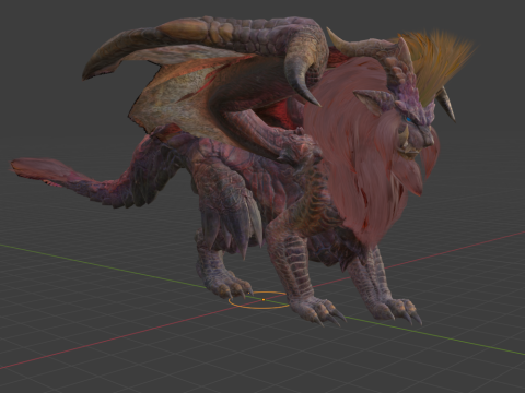 Teostra - Monster Hunter World Model 3D