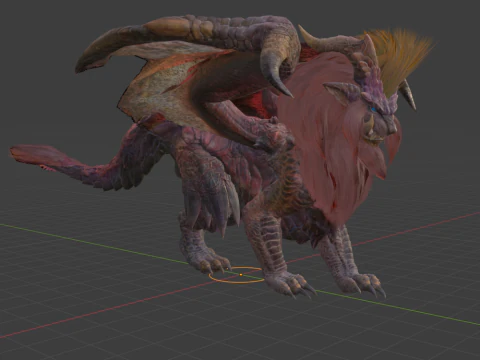 Teostra - Monster Hunter World 3D Model