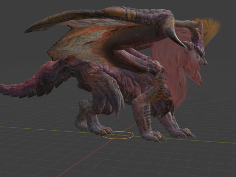 Teostra - Monster Hunter World Model 3D