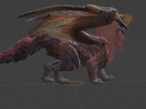 Teostra - Monster Hunter World Model 3D