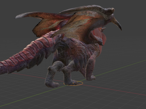 Teostra - Monster Hunter World Model 3D