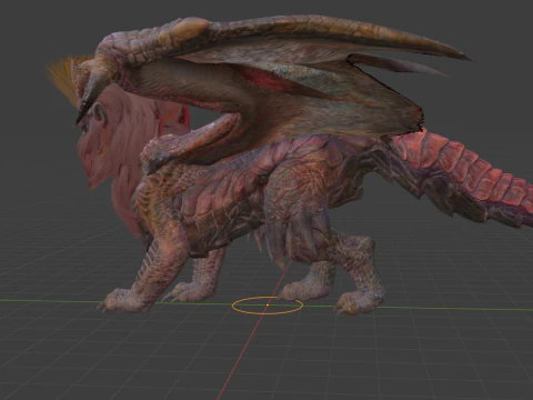 Teostra - Monster Hunter World 3D Model