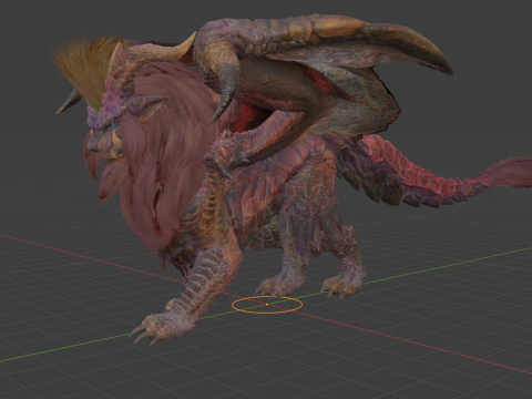 Teostra - Monster Hunter World 3D Model