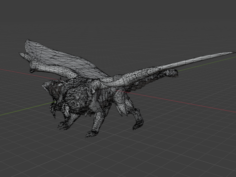 Teostra - Monster Hunter World Model 3D