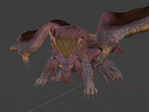 Teostra - Monster Hunter World Model 3D