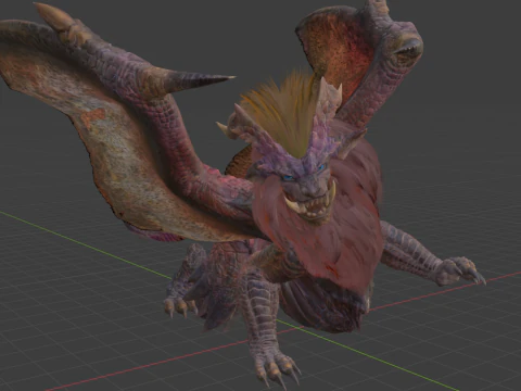 Teostra - Monster Hunter World 3D Model