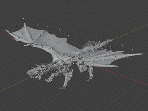 Alatreon - Monster Hunter World 3D Model
