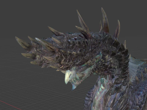 Alatreon - Monster Hunter World 3D Model