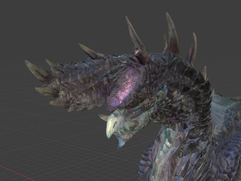 Alatreon - Monster Hunter World 3D Model